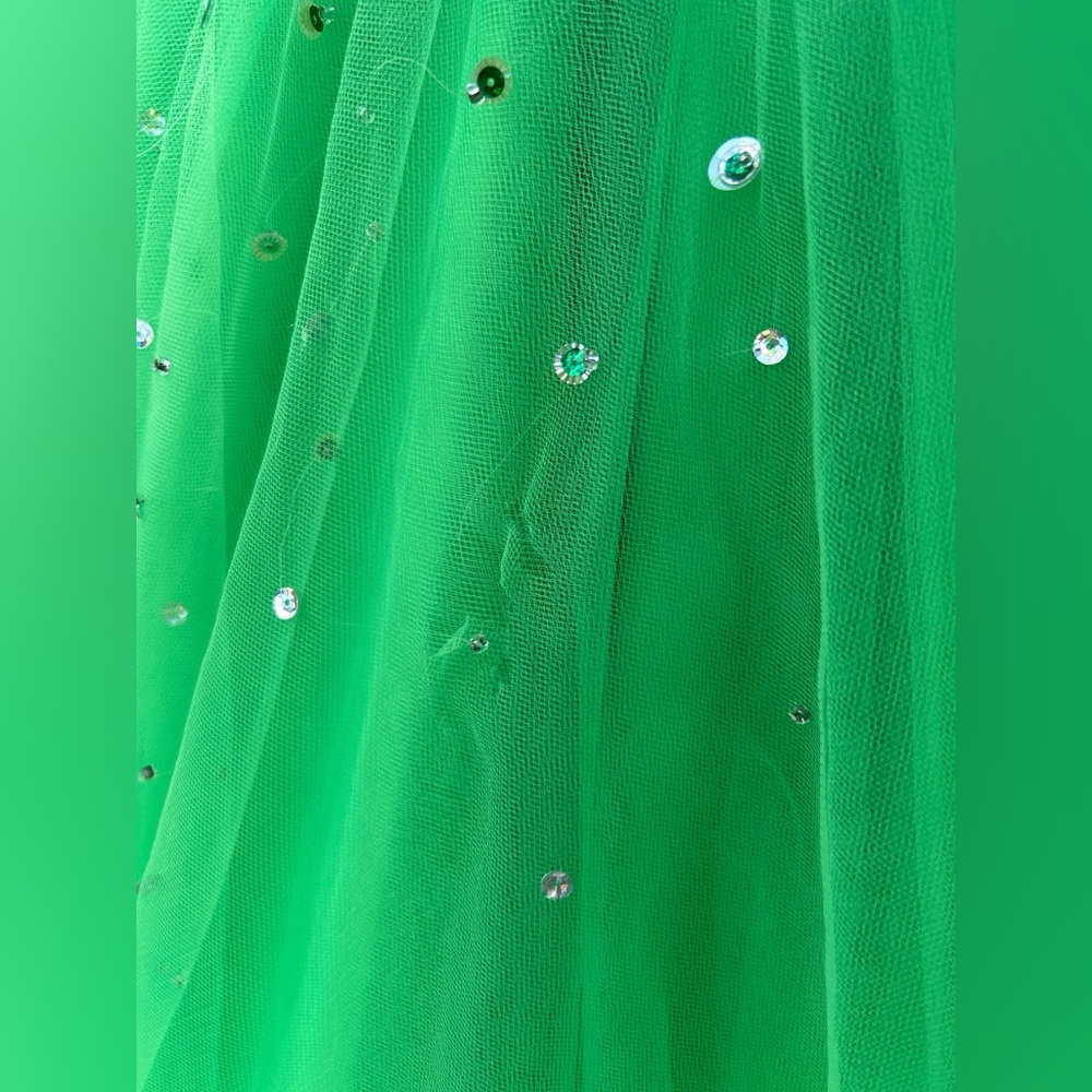 Mori Lee by Madeline Gardner Size 7/8 Green Envy Strapless Quinceañera Ball Gown - Picture 8 of 13
